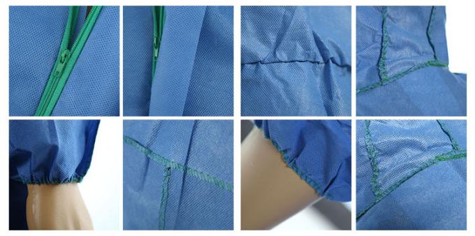 सुरक्षात्मक कपड़े nonwoven डिस्पोजेबल एसएमएस coverall