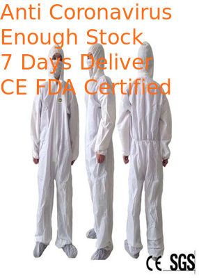 Anti Bacterial Disposable Full Body Protection Suit For Pharmaceutical Industry
