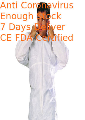 Anti Bacterial Disposable Full Body Protection Suit For Pharmaceutical Industry