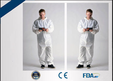 Hooded Disposable Waterproof Overalls Breathable For Medical Laboratory