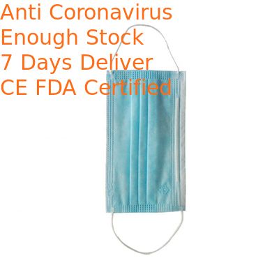 Anti Virus Disposable Face Mask Environment Friendly For Food Processing