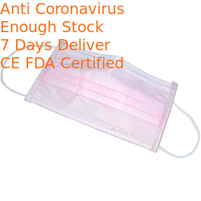 Against Flu Disposable Face Mask Three Fold Design Protection Anti Sterile