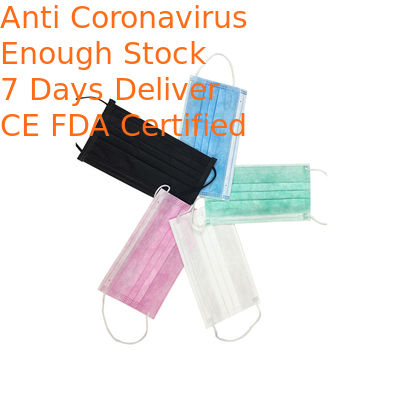 Against Flu Disposable Face Mask Three Fold Design Protection Anti Sterile