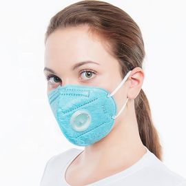Folding Disposable Non Woven Face Mask 4 Layers Composition Size 10.5 X 15.5cm