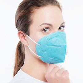 Folding Disposable Non Woven Face Mask 4 Layers Composition Size 10.5 X 15.5cm
