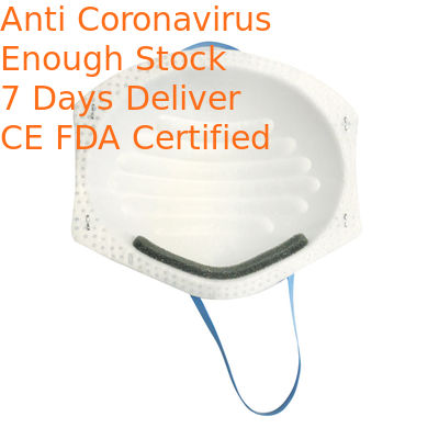 Head Wearing Disposable Dust Mask , Cupped Face Mask Absorption Odor