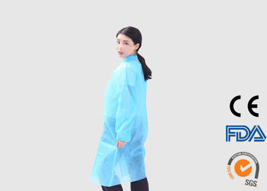 लंबी आस्तीन के डिस्पोजेबल मेडिकल परीक्षा गाउन, गैर बुना डिस्पोजेबल लैब कोट